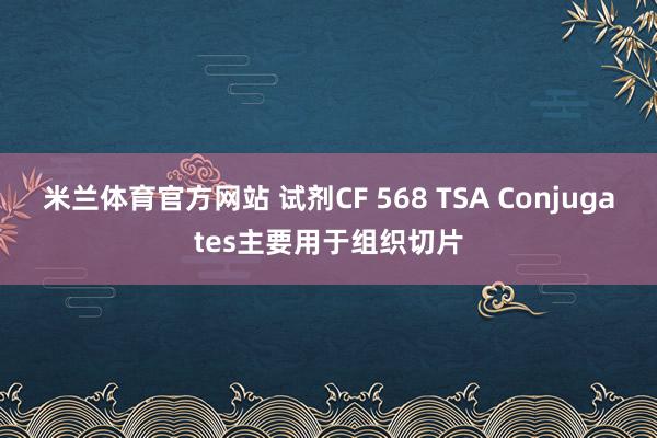 米兰体育官方网站 试剂CF 568 TSA Conjugates主要用于组织切片